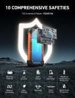 AstroAI S8 Ultra 4000A Car Jump Starter, Jump Box up to All Gas Engines & 12L Diesel, 12V Portable Power Bank with USB/Type-C Ports, 3 Modes LED Flashlight, Auto Battery Booster with Jumper Cable - Image 5