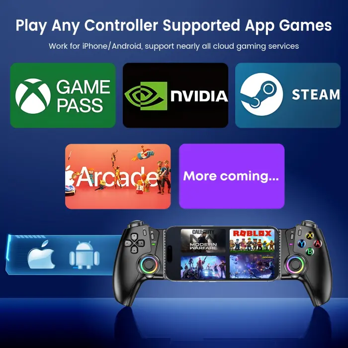 OKETY Switch 2 Controllers for Nintendo Switch 1/2/OLED/iPhone - Android, Switch 2 Pro Controller Replacement, One-Piece Wireless Switch Handheld Joypad with Turbo/Programmable/Vibration - Image 8