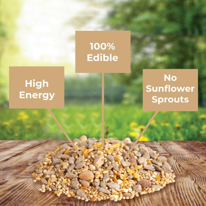 Kaytee Wild Bird (No Mess or Waste Free) Food Seed Blend For Blue Jays, Woodpeckers, Juncos, Cardinals, Grosbeaks, Sparrows, and Finches, 10 Pound, (Packaging May Vary) - Image 5