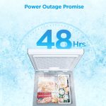 Midea MERC05C4BAWW Chest Freezer, 5.1 Cubic Feet Freezer With Removable Basket, Interior LED Light, Adjustable Temperature, For Kitchen Apartment Office, White - Image 6