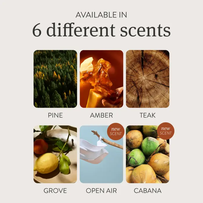 Drift Car Air Freshener - Stone Air Freshener Car Odor Eliminator - Long Lasting Scent - Auto Accessories - Metal Clip - Essential Oils - Clean Ingredients - Amber Scent Starter Kit - Image 4