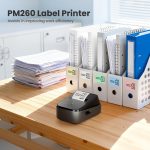 ETIKEZ PM260 Label Maker Machine with Tape, 2 Inch Label Tape Maker Bluetooth Label Printer, Inkless Portable Label Maker for Home, Kitchen, School, Office Organization, Black - Image 5