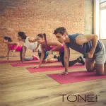 Tone Fitness 32 LB Neoprene Dumbbell Set with Storage Rack – Non-Slip, Anti-Roll Hand Weights for Home Gym Workouts - Mixed Colors | Orange, Purple and Blue. - Image 3