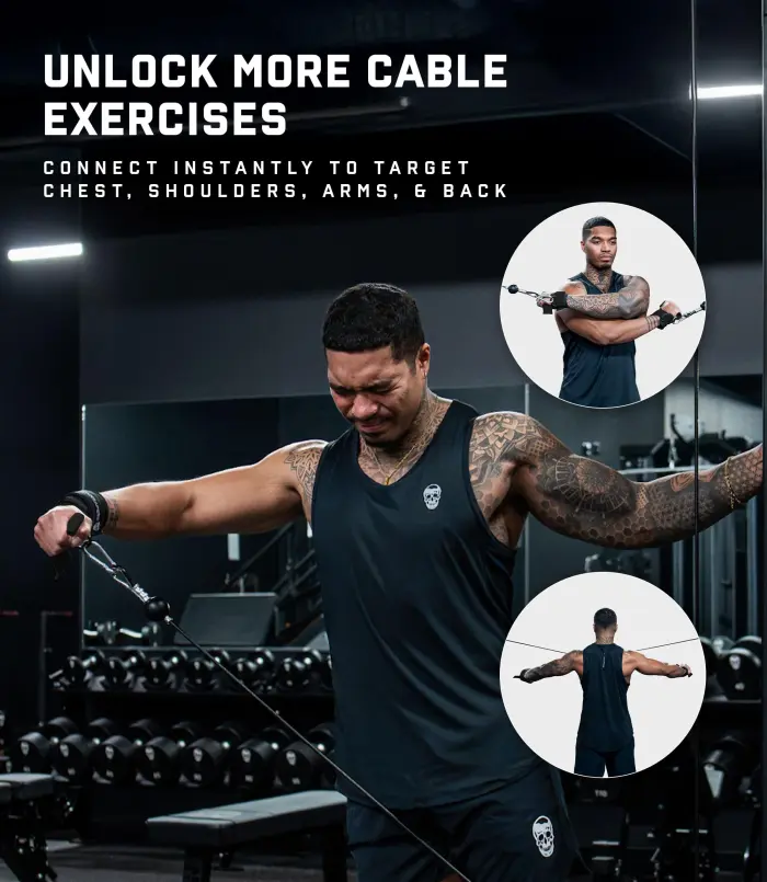 Gymreapers GripLink Lifting Straps – Heavy Duty D-Ring Weight Lifting Wrist Straps with Anti-Slip Silicone Grip Beads, Cushioned & Adjustable Support for Deadlifts, Powerlifting, Cable Machines & Gym Training (Black/White) - Image 4