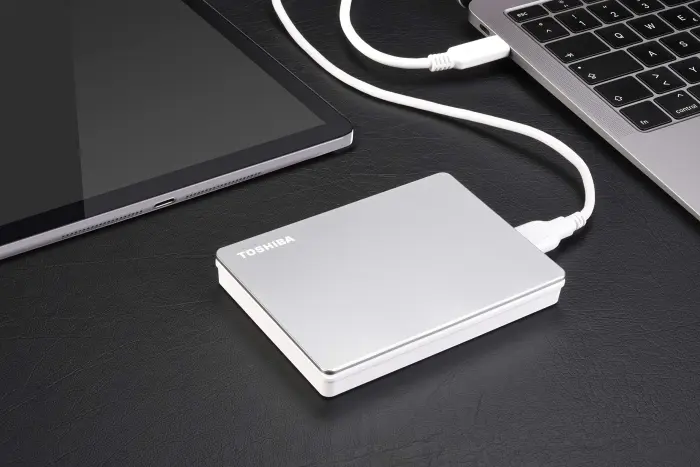 Toshiba Canvio Flex 2TB Portable External Hard Drive USB-C USB 3.0, Silver for PC, Mac, & Tablet - HDTX120XSCAA - Image 6