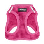 Best Pet Supplies Voyager Step-in Air Harness - All Weather Mesh, Reflective, No Pull Harness for Dogs, Cats - Secure with Hook & Loop Fastener, Buckle, Double D-Rings - Fuchsia, S