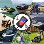2-Pack Smart Fully Automatic 6V 12V Battery Charger Maintainer for Car, Marine, Motorcycle, Lawn Mower - Image 4