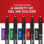 Sharpie S-Gel Pens, Medium Point (0.7mm), Black Ink, 4 Count - Ideal for Writing, Journaling, Drawing, Coloring, Note-Taking, College Supplies - Image 3