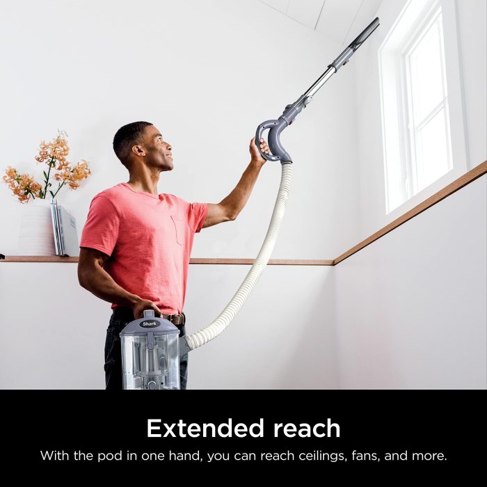 Shark NV352 Navigator Lift Away Upright Vacuum, Hepa Filter, Anti-Allergen Technology, Swivel Steering, Ideal for Carpet, Stairs, & Bare Floors, with Wide Upholstery & Crevice Tools, Lavender - Image 7