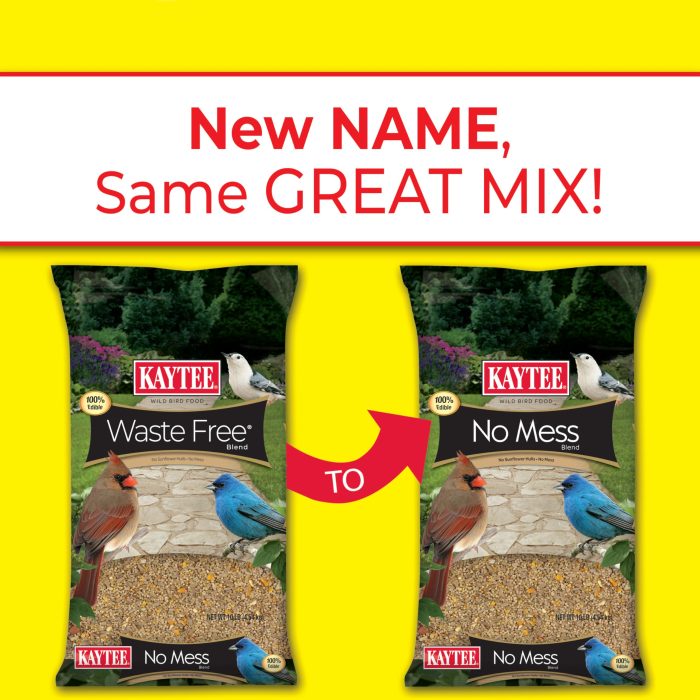Kaytee Wild Bird (No Mess or Waste Free) Food Seed Blend For Blue Jays, Woodpeckers, Juncos, Cardinals, Grosbeaks, Sparrows, and Finches, 10 Pound, (Packaging May Vary) - Image 8