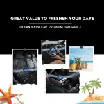 DRIVEJOY Car Air Freshener Vent Clips, 8 PK, 6 Ocean, 2 New Car Scent, Long Lasting Air Fresheners for Men & Women, Up to 240 Days, Odor Eliminator - Image 2