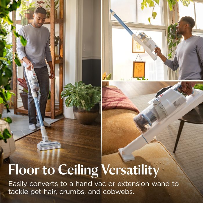 Bissell PowerClean 200W Self-Standing Cordless Vacuum w/Tangle Free Brush Roll, Removeable Battery, Wall Mount, Upholstery Tool & Bright Headlights, 4173 - Image 5