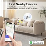 Air Tracker Tag (4 Pack) - Apple MFi Certified & IP67 Waterproof | Works with Apple Find My Network (iOS) to Track Keys, Wallet, Luggage & More - Image 3