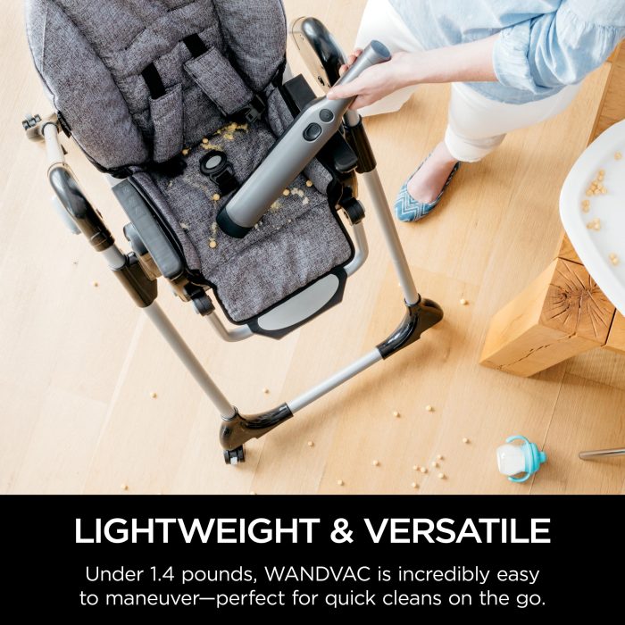 Shark WV201 WANDVAC Handheld Vacuum, Lightweight at 1.4 Pounds with Powerful Suction, Charging Dock, Single Touch Empty and Detachable Dust Cup,Graphite, Slate - Image 12