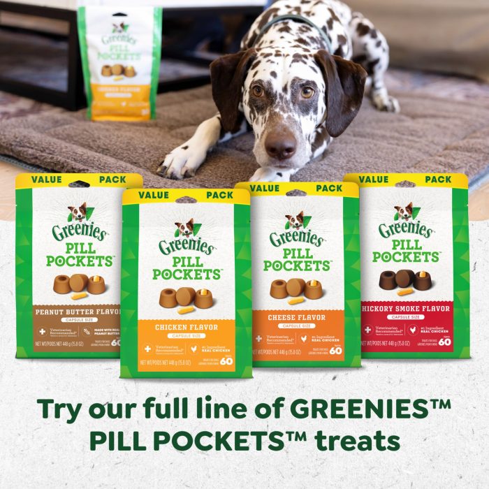 Greenies Pill Pockets for Dogs, Large Size Soft Dog Treats, Peanut Butter Flavor, 15.8 oz. Pouch - Image 4