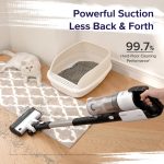 LEVOIT Cordless Vacuum Cleaner, Stick Vac with Tangle-Resistant Design, Up to 50 Minutes, Powerful Suction, Rechargeable, Lightweight, and Versatile for Carpet, Hard Floor, Pet Hair, LVAC-200 - Image 6