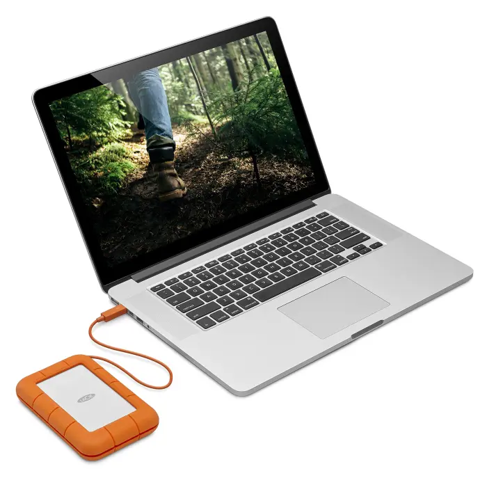 LaCie Rugged USB-C, 5TB, Portable External Hard Drive, Drop, Shock, Dust, Rain Resistant, for Mac & PC (STFR5000800) - Image 2