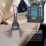 Shark StainStriker Portable Carpet & Upholstery Cleaner w/on board self cleaning - Spot, Stain, & Odor Eliminator, Includes 2 Cleaning Tools & 2 Cleaning Solutions, Charcoal, PX221BRN - Image 10