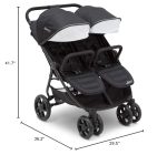 Jeep Destination Ultralight Side x Side Double Stroller, Midnight - Image 2
