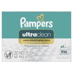Pampers Ultra Clean Baby Wipes (Previously 'Free & Gentle'), 99% Water, Hypoallergenic, Unscented, 100% Plant Based, Plastic-Free, 936 Baby Wipes Total (12X Flip-Top Packs) [Packaging May Vary] - Image 3
