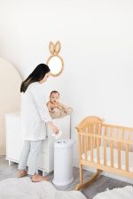 Ubbi Steel Diaper Pail, Odor Locking, No Special Bag Required, Award-Winning, Registry Must-Have, White - Image 6