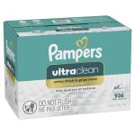 Pampers Ultra Clean Baby Wipes (Previously 'Free & Gentle'), 99% Water, Hypoallergenic, Unscented, 100% Plant Based, Plastic-Free, 936 Baby Wipes Total (12X Flip-Top Packs) [Packaging May Vary] - Image 4