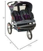 Baby Trend Expedition Double Jogger Stroller, Griffin - Image 2