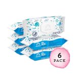 Amazon Brand - Mama Bear 99% Water Based Baby Wipes, Hypoallergenic for Sensitive Skin, Fragrance Free, 432 Count (6 Packs of 72) - Image 2
