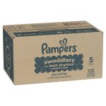 Pampers Swaddlers Diapers, Size 5 (20-37 lbs), 132 Count, Absorbent, Keeps Baby Dry and Comfortable, Skin Safe Disposable Baby Diaper (Packaging May Vary) - Image 4