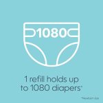 The Diaper Genie Jumbo+ Square Refill, with continuous film, can hold up to 1080 newborn-sized diapers per refill. - Image 9