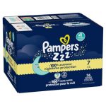 Pampers ZZZ Overnight Diapers, Size 7 (41+ lbs), 36 Count, Nighttime Protection Disposable Baby Diaper, Night Time Leak and Skin Protection - Image 4