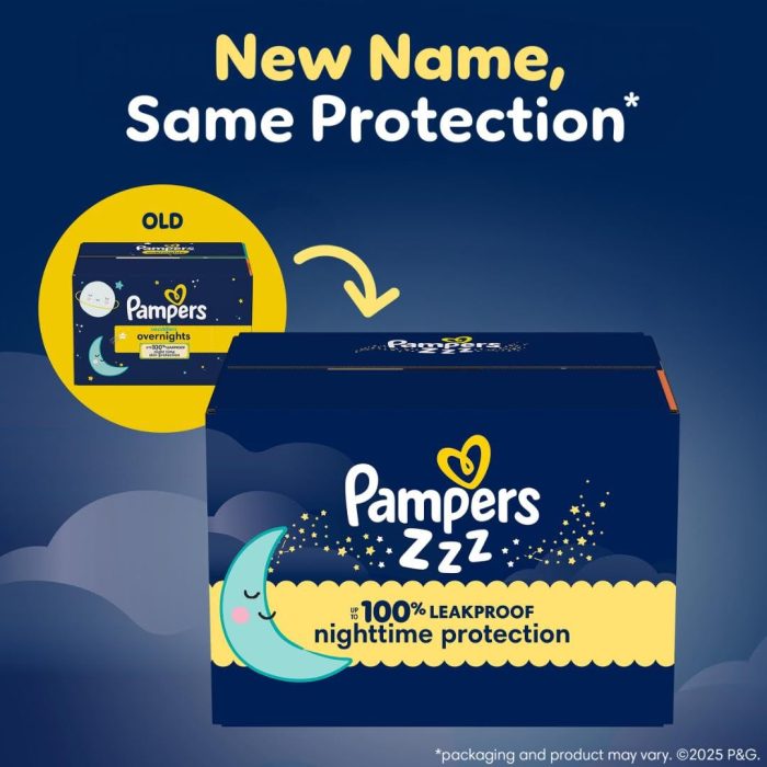 Pampers ZZZ Overnight Diapers, Size 7 (41+ lbs), 36 Count, Nighttime Protection Disposable Baby Diaper, Night Time Leak and Skin Protection - Image 18