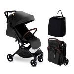 MAMAZING Ultra Air Lightweight Baby Travel Stroller with Carbon Fiber Frame, Compact & Airplane-Friendly, One-Handed Fold, 11.6 lbs, Perfect for Toddlers, Jet