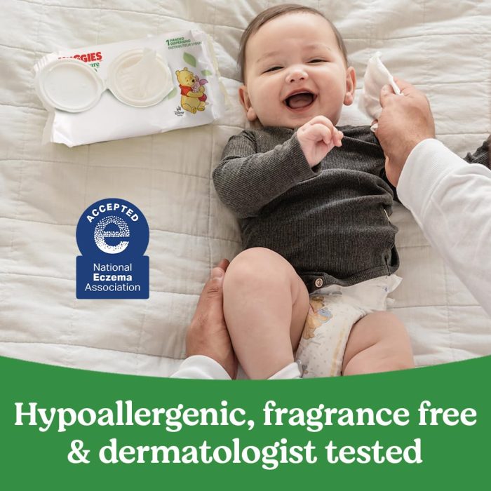 Huggies Natural Care Sensitive Baby Wipes, Hypoallergenic, 99% Purified Water, 3 Refill Packs (624 Wipes Total) - Image 5