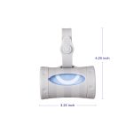 Ubbi Retractable On the Go Bag Dispenser for Travel, Diaper Bag Accessory Must Have for Newborn, Helpful Item, Baby Gift, Lavender Scented, Gray - Image 8