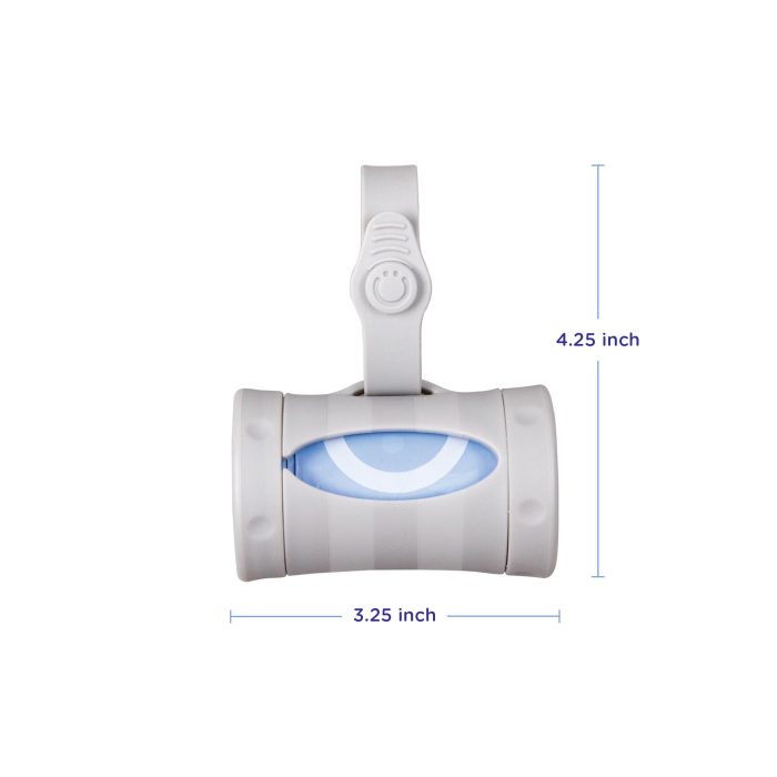 Ubbi Retractable On the Go Bag Dispenser for Travel, Diaper Bag Accessory Must Have for Newborn, Helpful Item, Baby Gift, Lavender Scented, Gray - Image 8