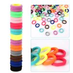 Baby Hair Ties, Cotton Toddler Hair Ties for Girls, Kids Seamless Hair Bands, Girls Elastic Ponytail Holders, Diameter 0.97 Inch and Assorted Colors by Qarwayoc - Image 6