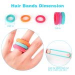 Baby Hair Ties, Cotton Toddler Hair Ties for Girls, Kids Seamless Hair Bands, Girls Elastic Ponytail Holders, Diameter 0.97 Inch and Assorted Colors by Qarwayoc - Image 7