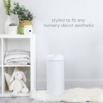 Ubbi Steel Diaper Pail, Odor Locking, No Special Bag Required, Award-Winning, Registry Must-Have, White - Image 7