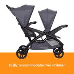 Baby Trend Sit N' Stand® Double 2.0 Stroller, Dash Grey - Image 10