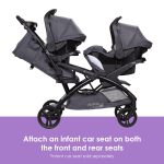 Baby Trend Sit N' Stand® Double 2.0 Stroller, Dash Grey - Image 8