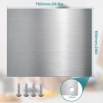 VENFAN 24" x 30" Stainless Steel Backsplash for Stove - Ultra Flat Metal Splatter Guard for Kitchen Wall, Stove Backsplash Panel with 4 Pre-Drilled Holes, Easy Install - Image 5