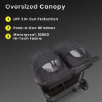 Jeep Destination Ultralight Side x Side Double Stroller, Midnight - Image 7