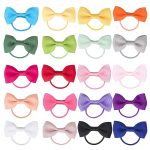 Baby Hair Ties with Bows for Toddler - 2 Inch Elastic Ponytail Holders Small Hair Ties For Baby Girls Infants Hair Accessories 40 Pieces - Image 4