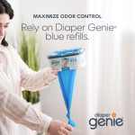 The Diaper Genie Jumbo+ Square Refill, with continuous film, can hold up to 1080 newborn-sized diapers per refill. - Image 7