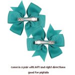 Choicbaby 60pcs 3 Inches Boutique Grosgrain Ribbon Pinwheel Hair Bows for Baby Girls, Toddler Bows Hair Clip Birthday Gifts In Pair - Image 8