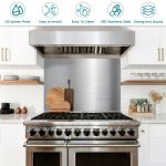 VENFAN 24" x 30" Stainless Steel Backsplash for Stove - Ultra Flat Metal Splatter Guard for Kitchen Wall, Stove Backsplash Panel with 4 Pre-Drilled Holes, Easy Install - Image 6