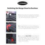 COSMO COS-5MU30 30 in. Delta Collection Ducted Under Cabinet Range Hood, Button Controls, Reusable Filters, LED Lights, Stainless Steel - Image 7