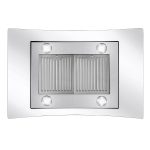 COSMO COS-668ICS900 36 in. Lumin Collection 380 CFM Ducted Island Range Hood, Soft Touch Controls, LED Lights, Stainless Steel - Image 5