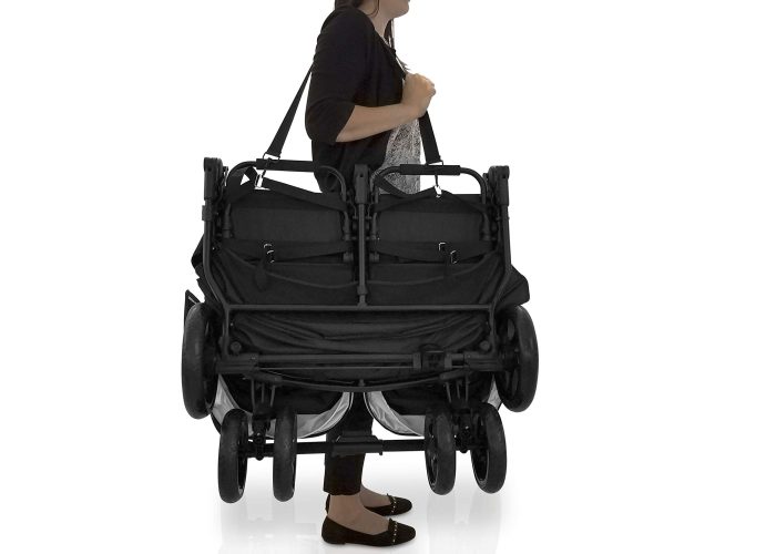 Jeep Destination Ultralight Side x Side Double Stroller, Midnight - Image 3